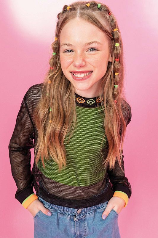 TOP CROPPED E BLUSA DE SOBREPOSIÇÃO EM TELA - VIC & VICKY