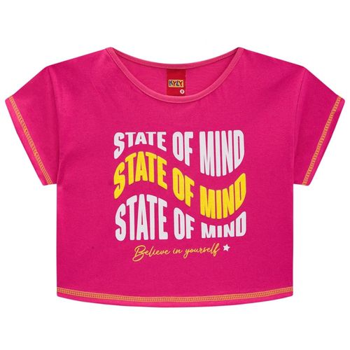 BLUSA CROPPED INFANTIL FEMININA - KYLY