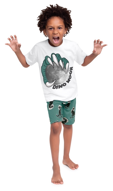 PIJAMA INFANTIL MASCULINO DINO MOON - KYLY