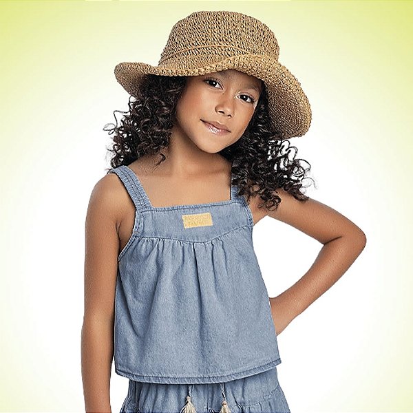 BATA JEANS INFANTIL FEMININA - FAKINI