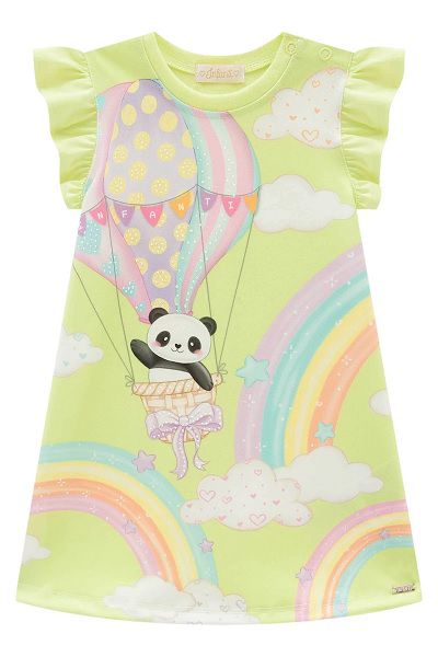 VESTIDO INFANTIL EM MEIA MALHA - INFANTI