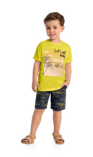 CONJUNTO INFANTIL MASCULINO LET`S SAIL - MILON