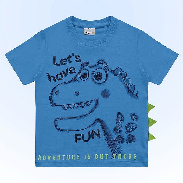 CAMISETA INFANTIL MASCULINA EM MEIA MALHA - FAKINI