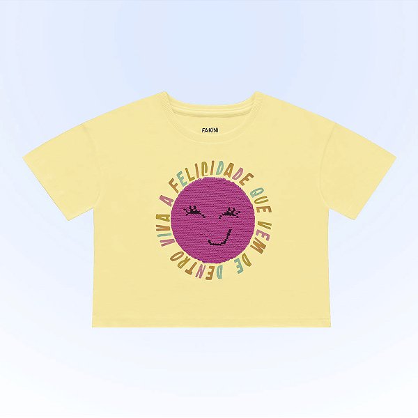 BLUSA INFANTIL FEMININA EM MEIA MALHA - FAKINI