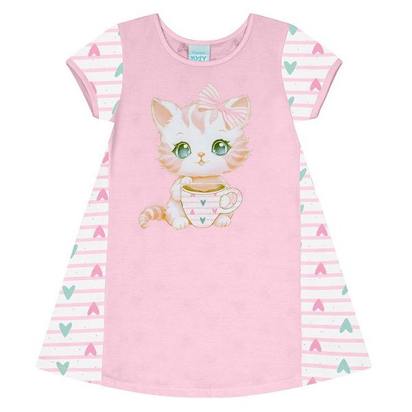PIJAMA INFANTIL FEMININO GATINHA - KYLY