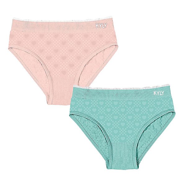 KIT COM 02 CALCINHAS TANGA - KYLY