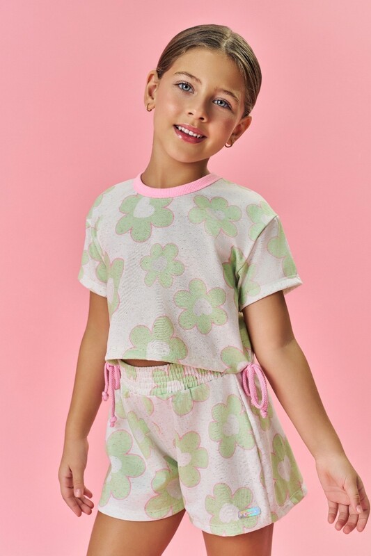 CONJUNTO INFANTIL BLUSA E SHORT - CINTI