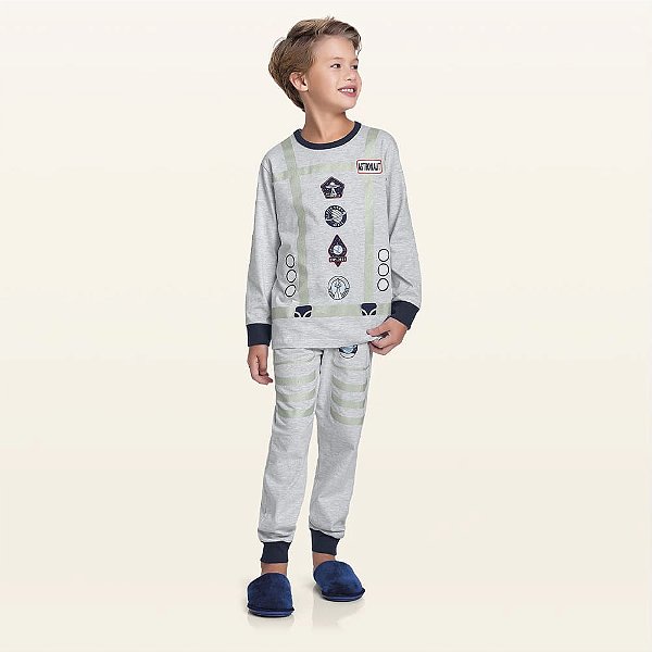 PIJAMA INFANTIL MASCULINO ASTRONAUTA - FAKINI