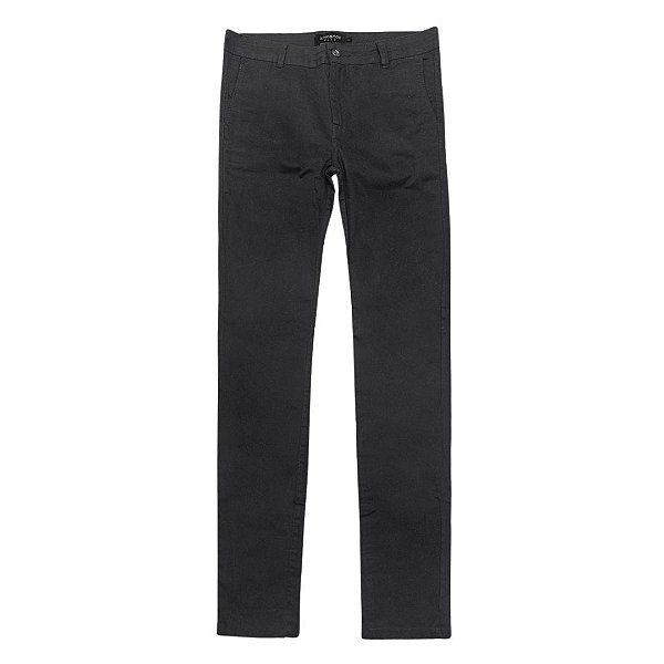 CALÇA INFANTOJUVENIL EM SARJA SLIM - KING & JOE