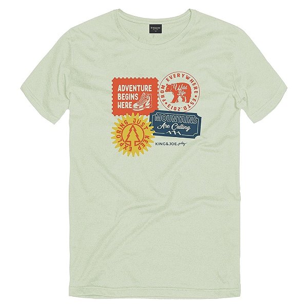 CAMISETA TEEN MASCULINA ESTAMPADA ADVENTURE - KING & JOE
