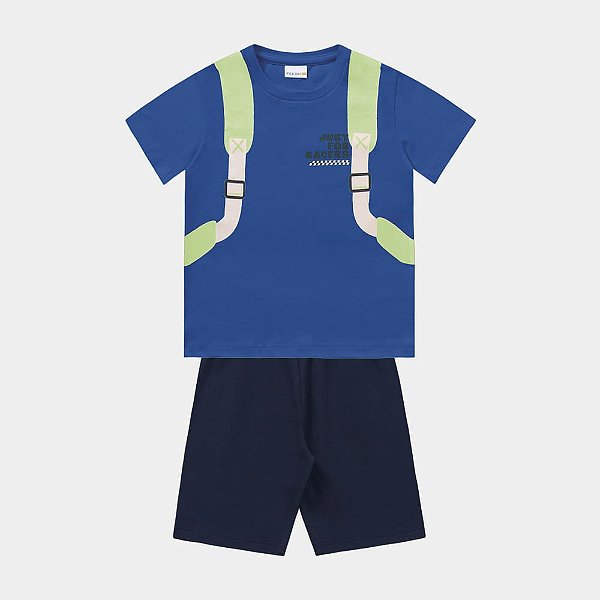 CONJUNTO INFANTIL CAMISETA E BERMUDA - FAKINI