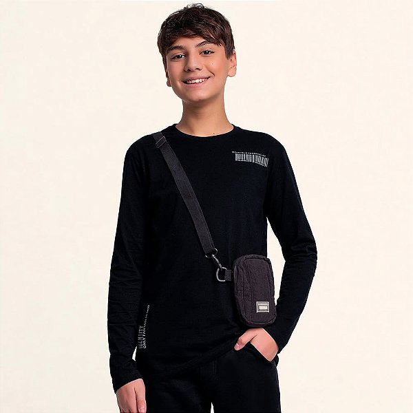 CAMISETA TEEN MASCULINA EM MALHA - FAKINI