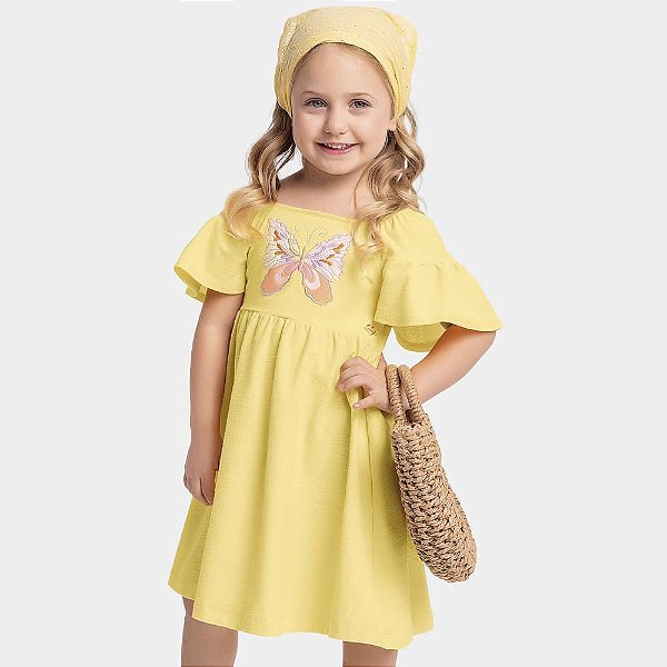 VESTIDO INFANTIL BORBOLETA - FAKINI