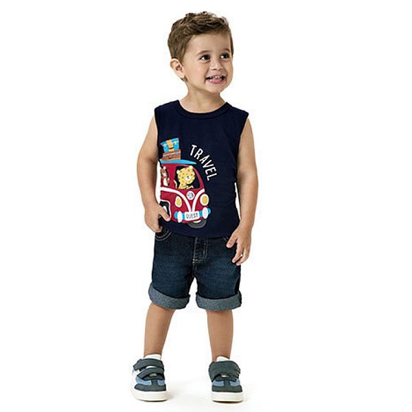 CAMISETA REGATA INFANTIL MASCULINA - KYLY