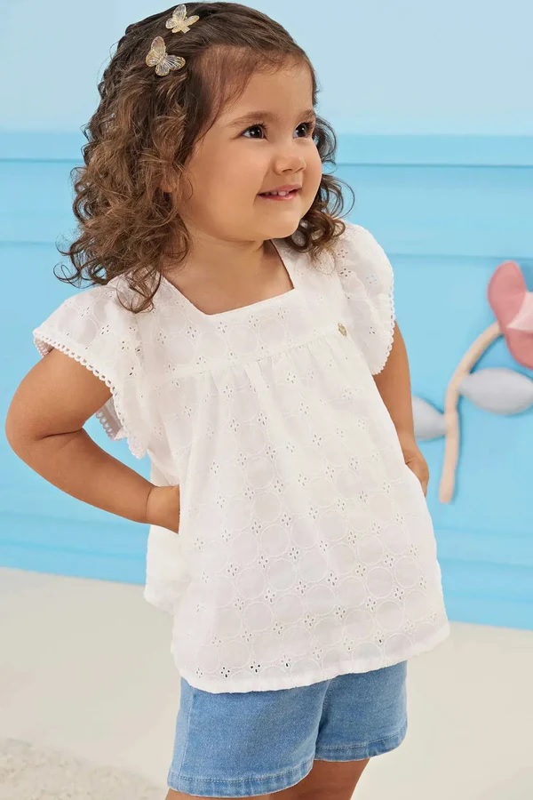 CONJUNTO INFANTIL BATA E SHORT - INFANTI