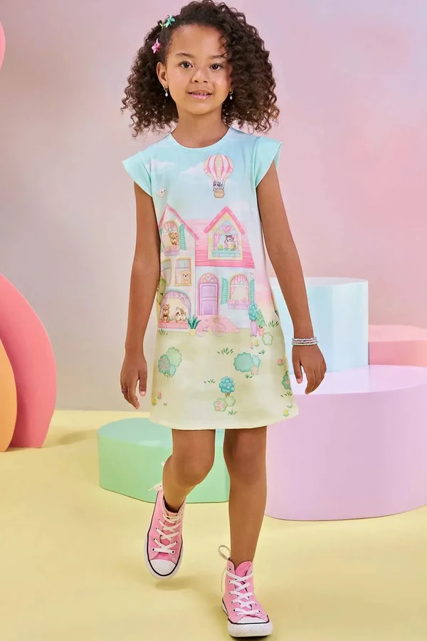 VESTIDO INFANTIL EM MALHA POWER - INFANTI