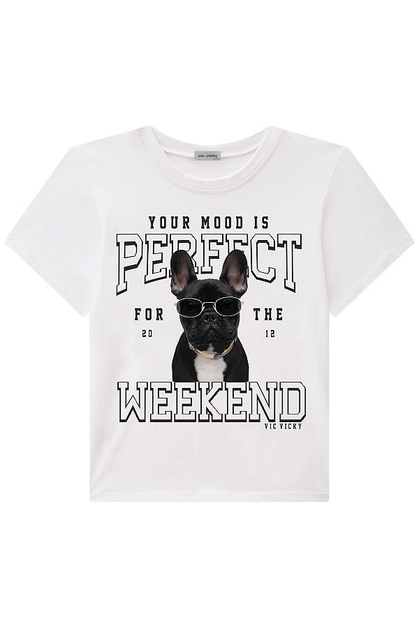 CAMISETA COMFY TEEN EM MEIA MALHA - VIC & VICKY