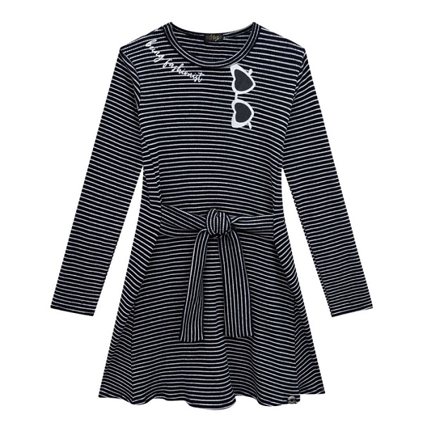 VESTIDO INFANTIL MANGA LONGA LISTRADO - INFANTI