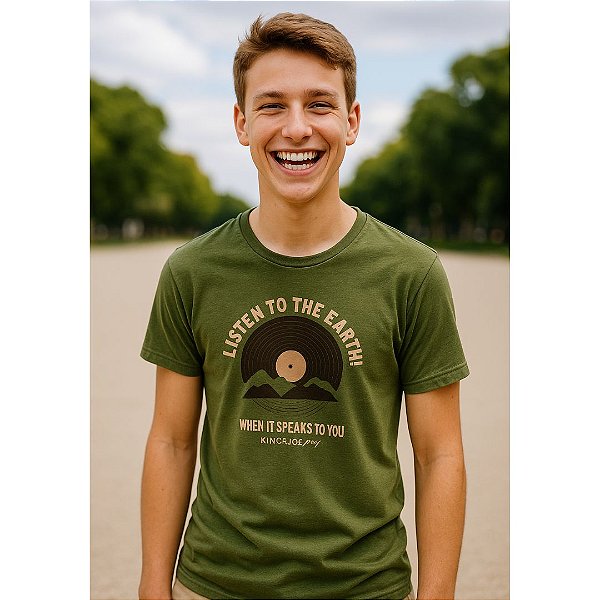 CAMISETA MASCULINA TEEN THE EARTH - KING & JOE