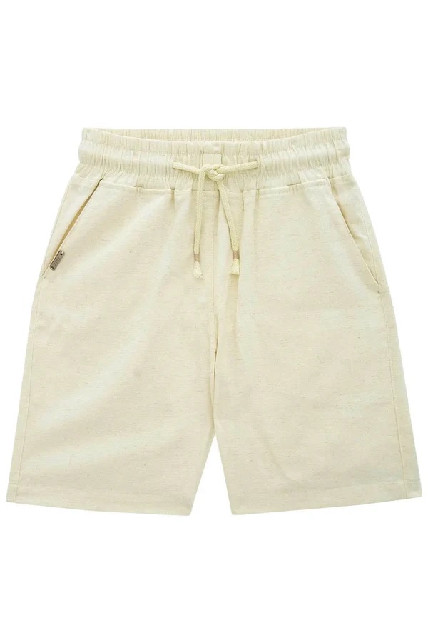 BERMUDA TEEN EM LINHO SANTORINE - JOHNNY FOX