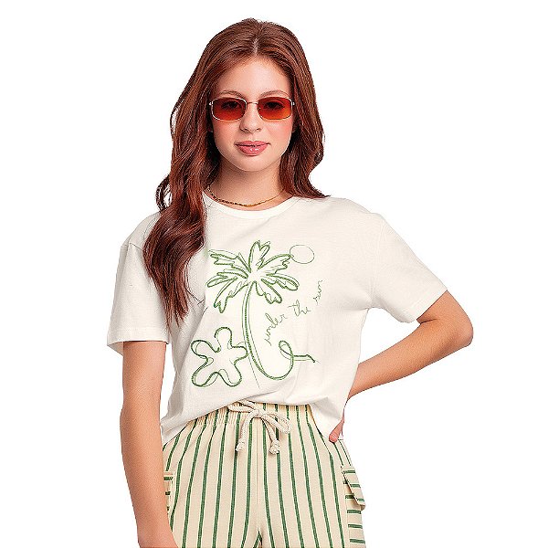 BLUSA TEEN FEMININA EM MALHA - FAKINI