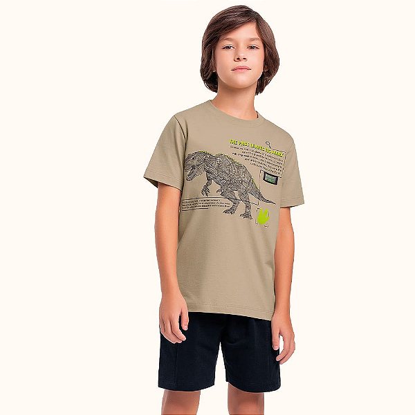CONJUNTO INFANTIL CAMISETA E BERMUDA - FAKINI