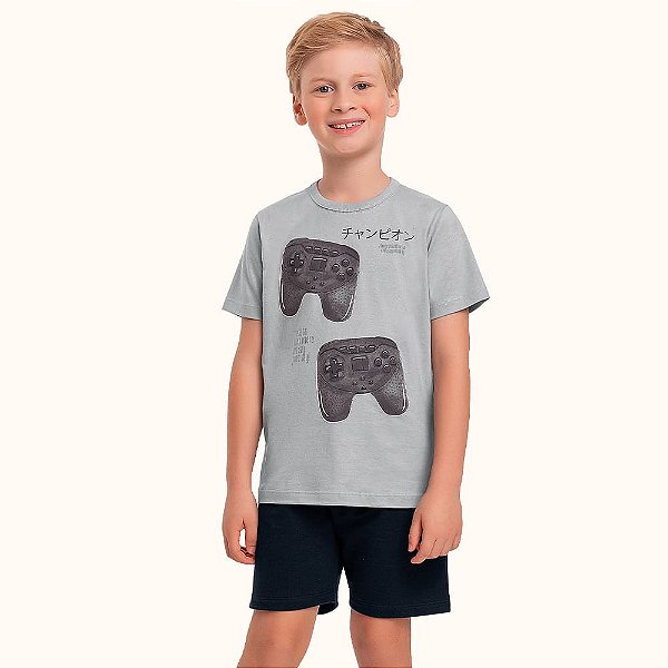 CONJUNTO INFANTOJUVENIL CAMISETA E BERMUDA - FAKINI