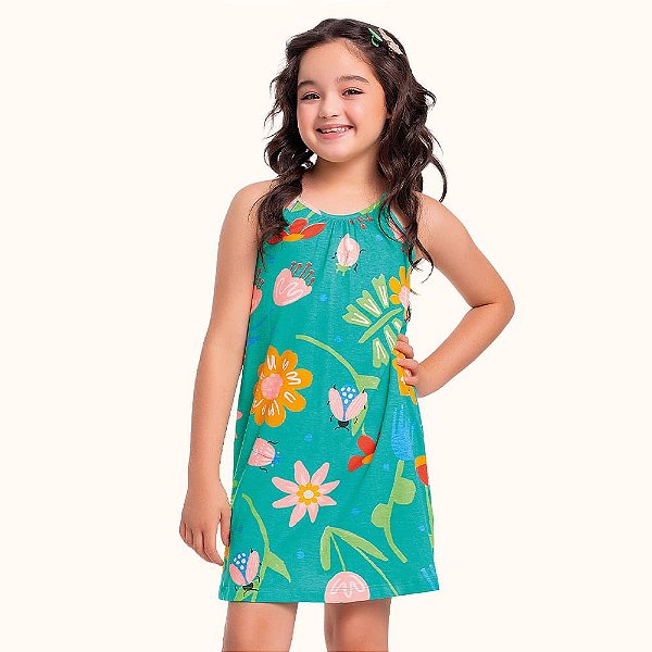 VESTIDO INFANTOJUVENIL EM MALHA - FAKINI