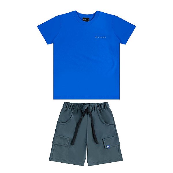 CONJUNTO INFANTIL CAMISETA E BERMUDA - LAMON