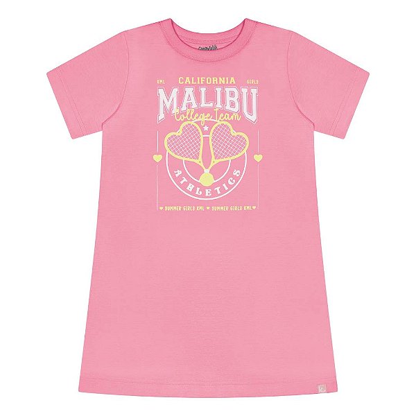 VESTIDO TEEN MALIBU EM MEIA MALHA - KAMYLUS