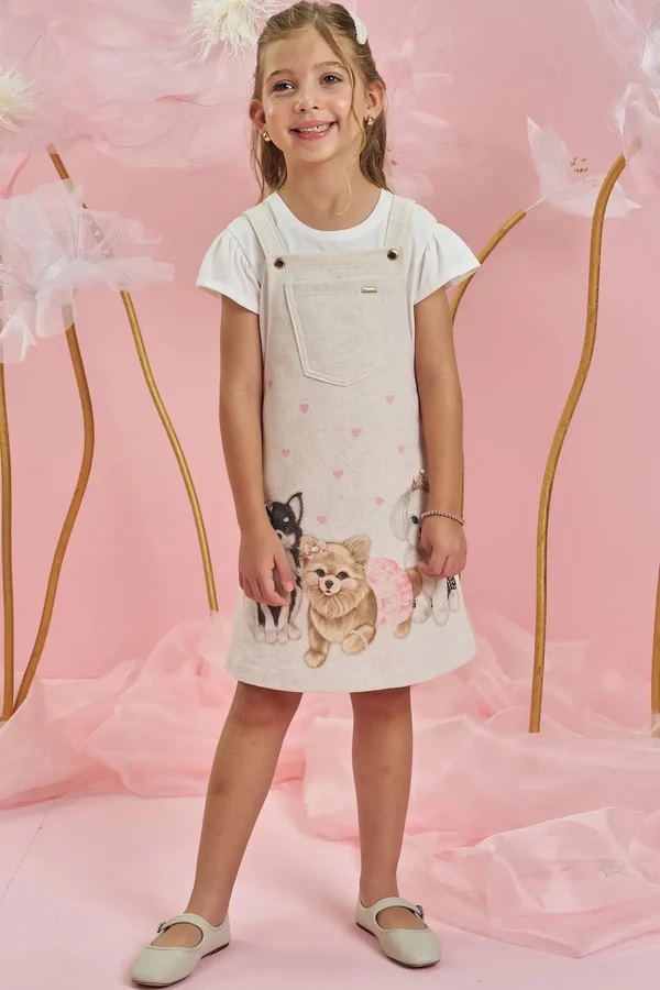 CONJUNTO INFANTIL BLUSA E SALOPETE - INFANTI