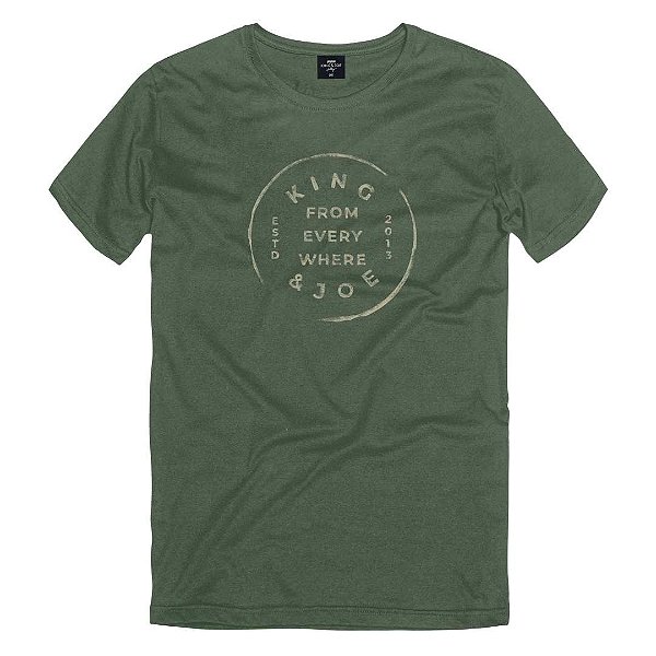 CAMISETA TEEN EM MALHA FROM EVERYWHERE - KING & JOE