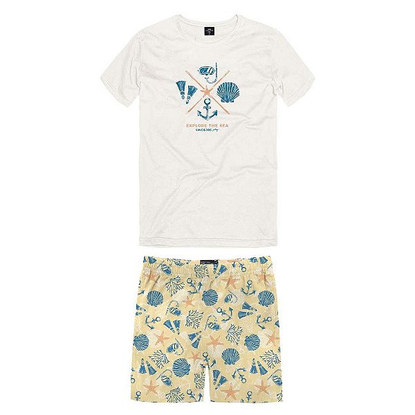 CONJUNTO TEEN MASCULINO SHORT E CAMISETA - KING & JOE