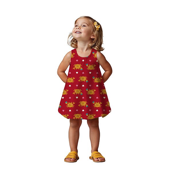 VESTIDO INFANTIL CARANGUEJO - KYLY