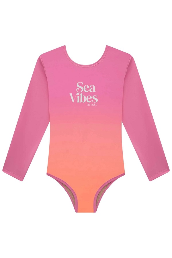 MAIÔ TEEN MANGA LONGA EM MALHA UV 50+ - VIC & VICKY