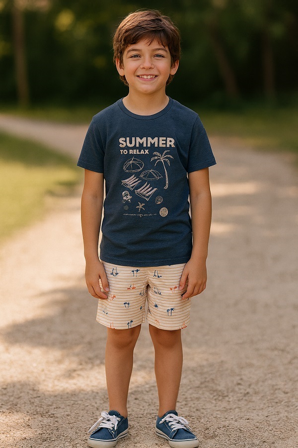 CONJUNTO INFANTOJUVENIL MASCULINO SUMMER - KING & JOE