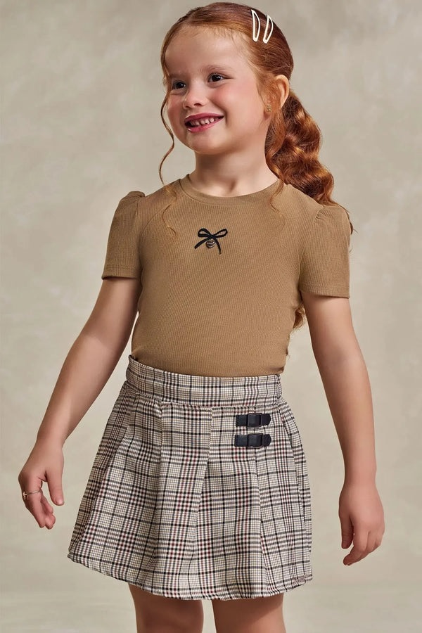 CONJUNTO INFANTIL BLUSA E SHORT SAIA - INFANTI