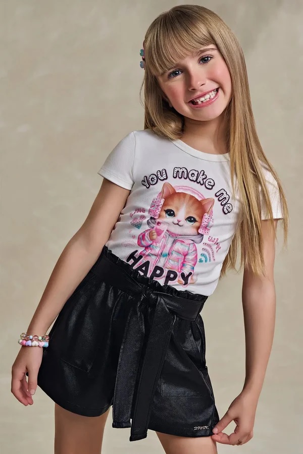 BLUSA INFANTIL EM COTTON - INFANTI