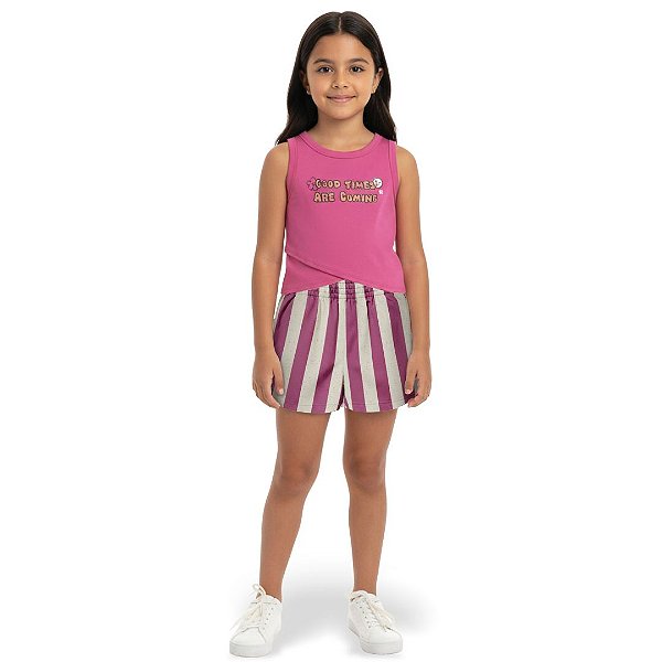 CONJUNTO INFANTOJUVENIL BLUSA E SHORT - MALWEE