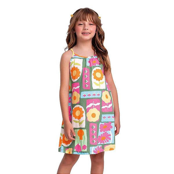 VESTIDO INFANTIL EM MALHA - FAKINI