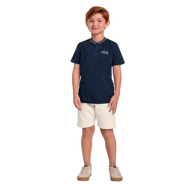 CONJUNTO INFANTIL MASCULINO CAMISETA E BERMUDA - FAKINI