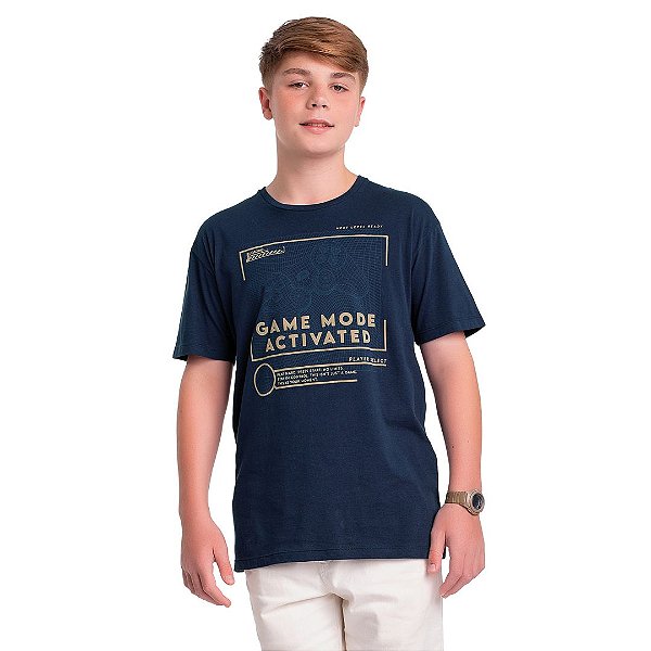 CAMISETA JUVENIL MASCULINA - FAKINI