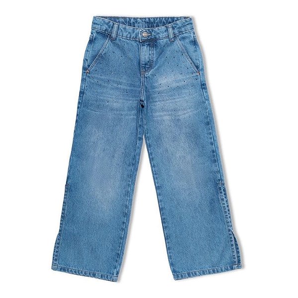 CALÇA JEANS INFANTOJUVENIL FEMININA - MANIA KIDS