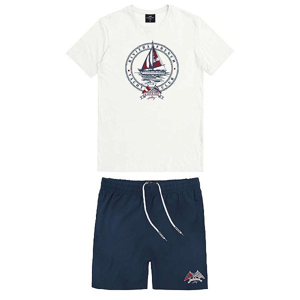 CONJUNTO INFANTOJUVENIL CAMISETA E SHORT LISO - KING & JOE