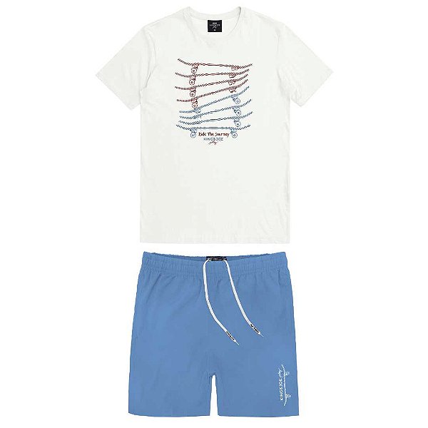 CONJUNTO INFANTOJUVENIL CAMISETA E SHORT - KING & JOE
