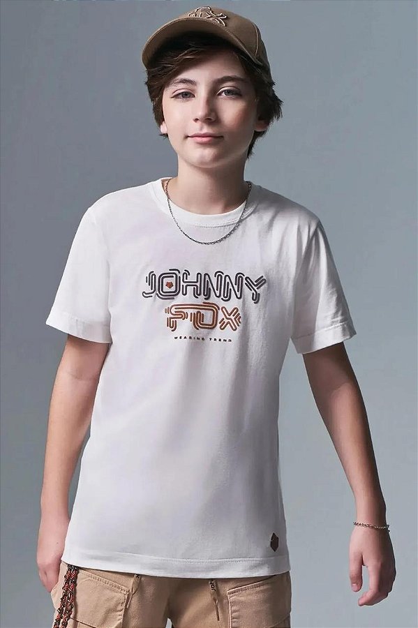 CAMISETA INFANTOJUVENIL EM MEIA MALHA - JOHNNY FOX
