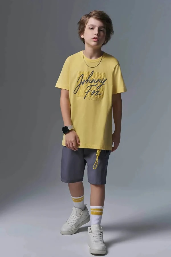 CONJUNTO INFANTOJUVENIL CAMISETA E BERMUDA - JOHNNY FOX