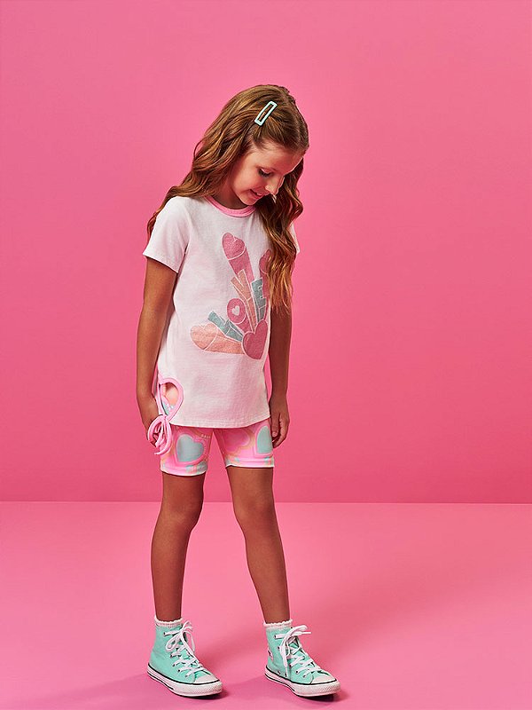 CONJUNTO INFANTOJUVENIL BLUSA E CICLISTA - CINTI