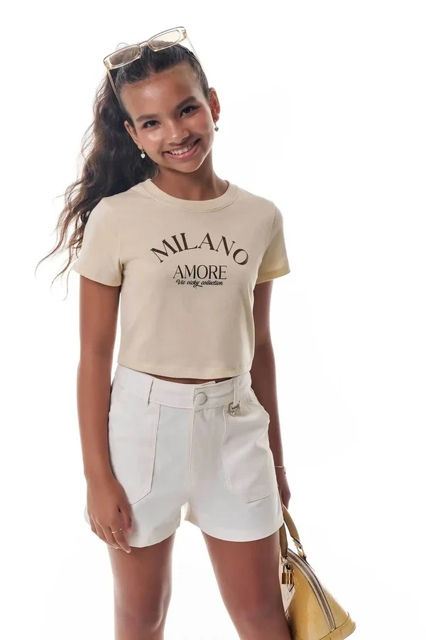 BLUSA TEEN EM MEIA MALHA - VIC & VICKY