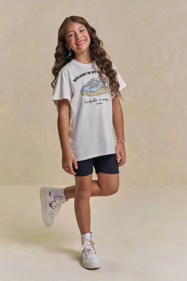 CONJUNTO TEEN CAMISETA OVER E BERMUDA BIK - LILIMOON